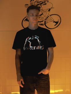 MANTO t-shirt METAL schwarz