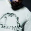 MANTO t-shirt METAL weiss