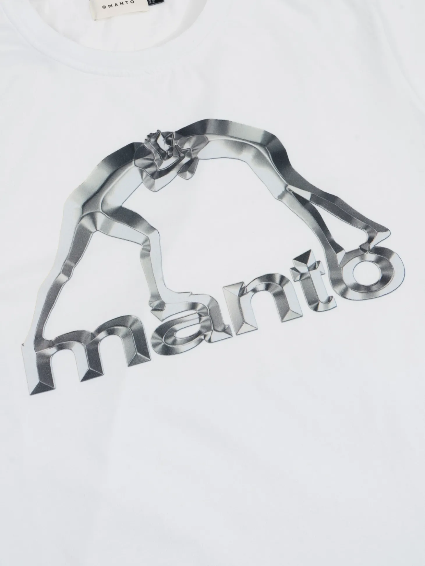 MANTO t-shirt METAL weiss
