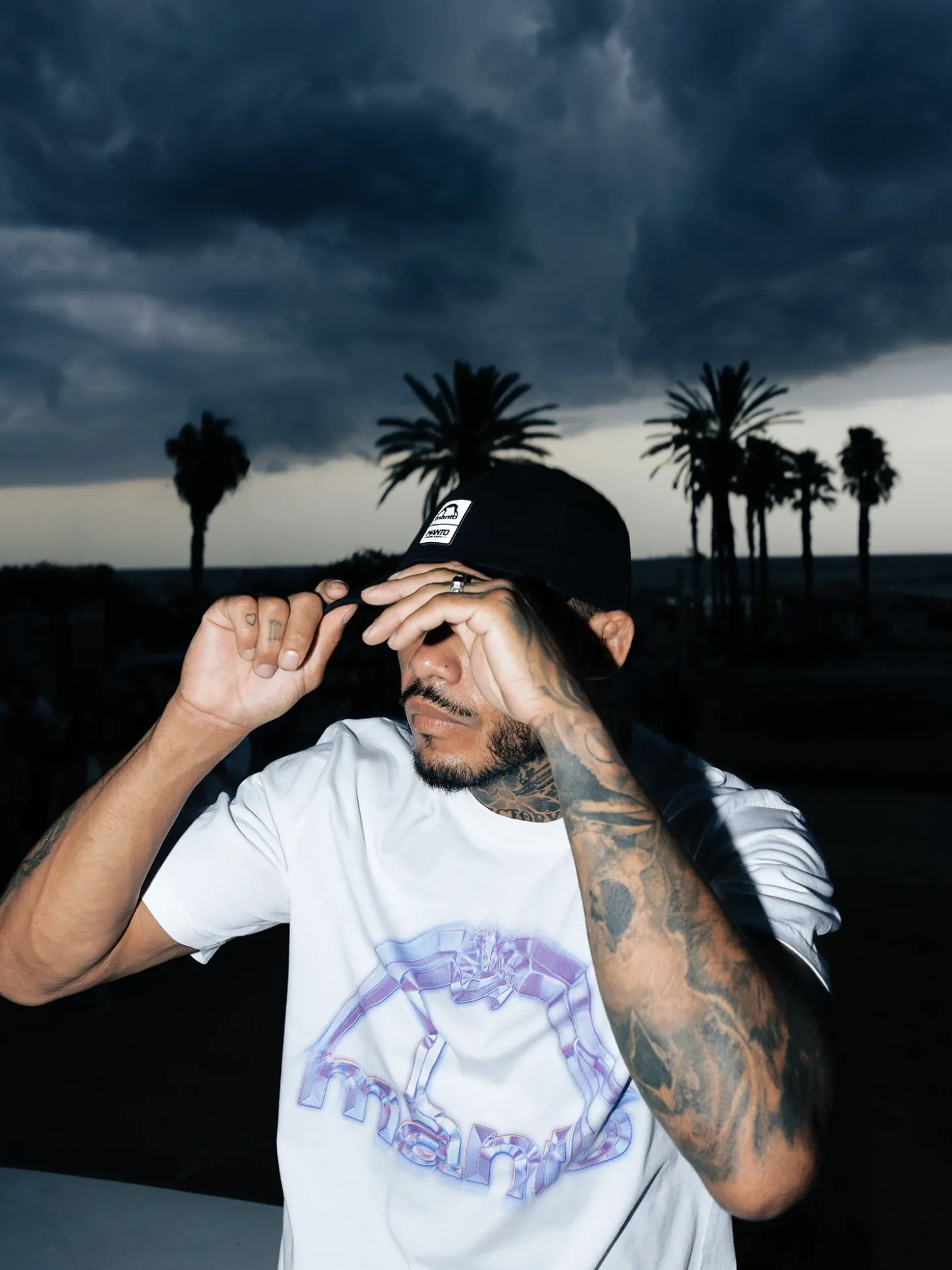 MANTO t-shirt MIRAGE weiss