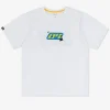 MANTO t-shirt RACING  OVERSIZE weiss