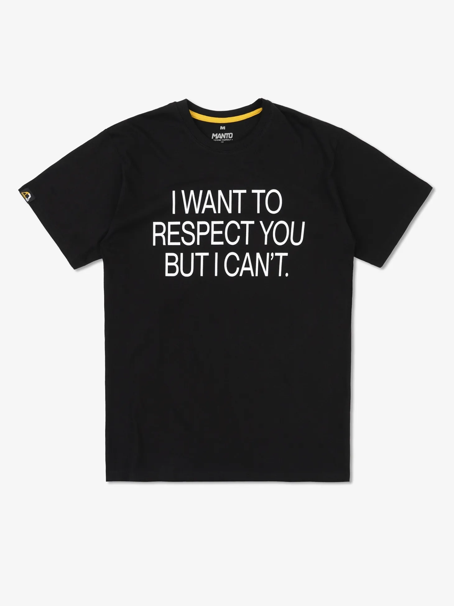 MANTO t-shirt RESPECT schwarz
