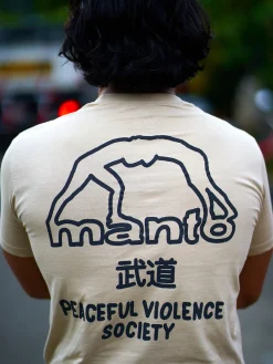 MANTO t-shirt SOCIETY 25 beige