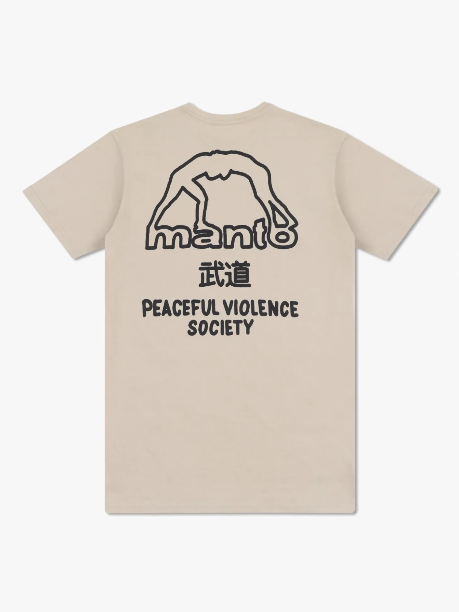 MANTO t-shirt SOCIETY 25 beige