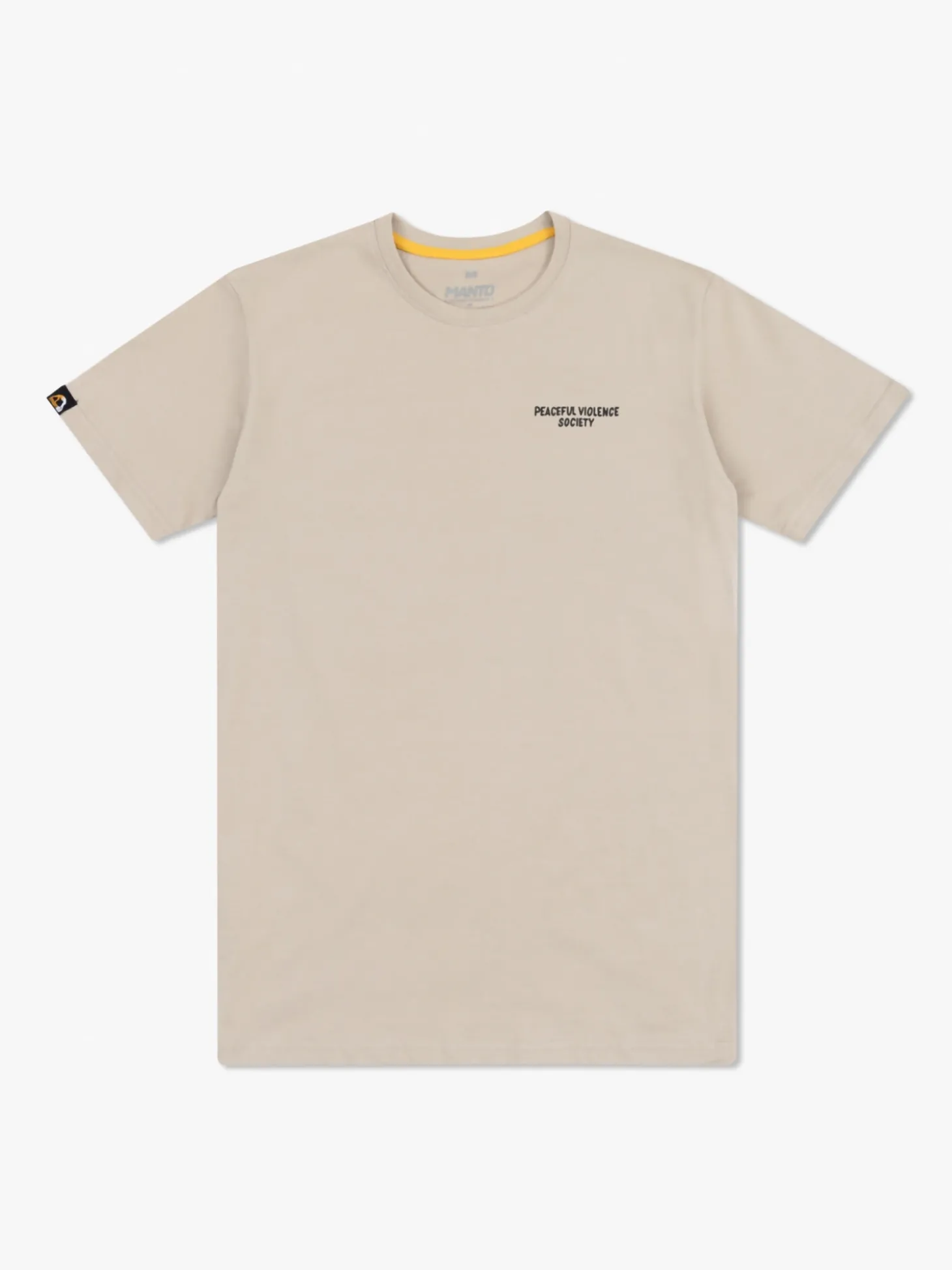 MANTO t-shirt SOCIETY 25 beige
