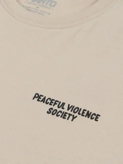 MANTO t-shirt SOCIETY 25 beige