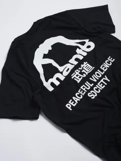 MANTO t-shirt SOCIETY schwarz