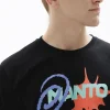 MANTO t-shirt SPLASH  OVERSIZE   schwarz