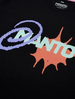 MANTO t-shirt SPLASH  OVERSIZE   schwarz