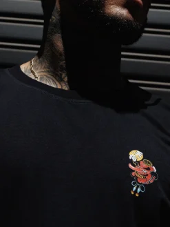 MANTO t-shirt TENGU schwarz