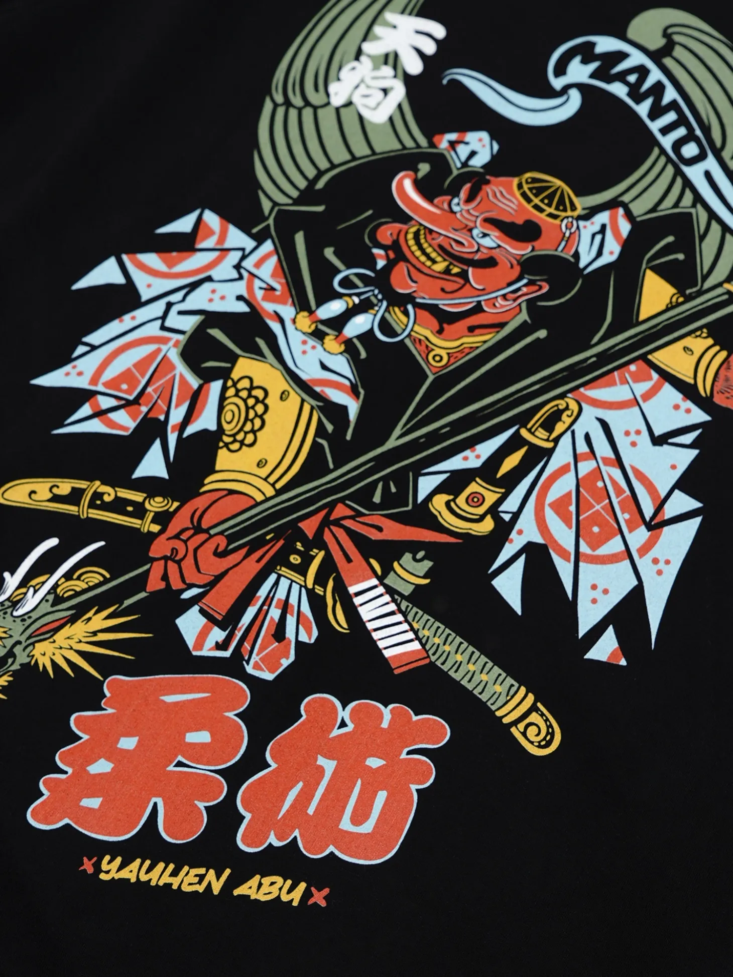 MANTO t-shirt TENGU schwarz