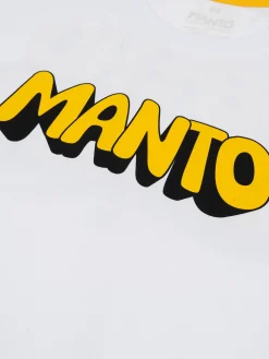 MANTO t-shirt THICKO OVERSIZE weiss
