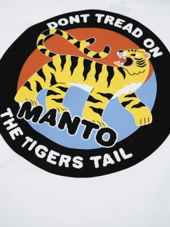 MANTO t-shirt TIGER`S TAIL weiss