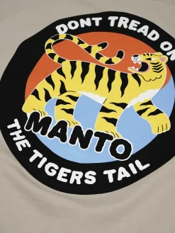 MANTO t-shirt TIGER`S TAIL beige