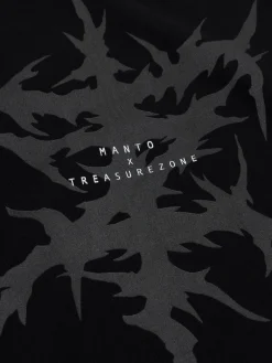 MANTO t-shirt TREASURE ZONE OVERSIZE schwarz