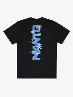 MANTO t-shirt VERTICAL schwarz