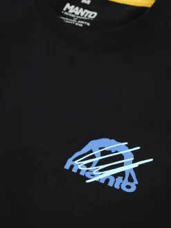 MANTO t-shirt VERTICAL schwarz