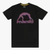 MANTO t-shirt VIBE 25 black onyx-burgundy