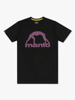 MANTO t-shirt VIBE 25 black onyx-burgundy