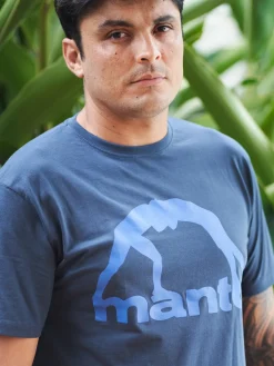 MANTO t-shirt VIBE 25 navy blue-blue