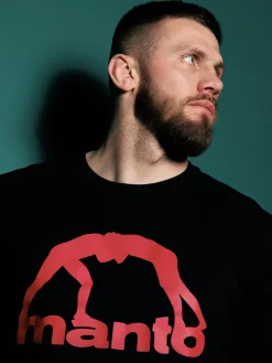 MANTO t-shirt VIBE 25 schwarz-rot