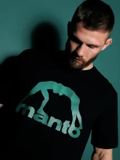 MANTO t-shirt VIBE 25 schwarz-grun