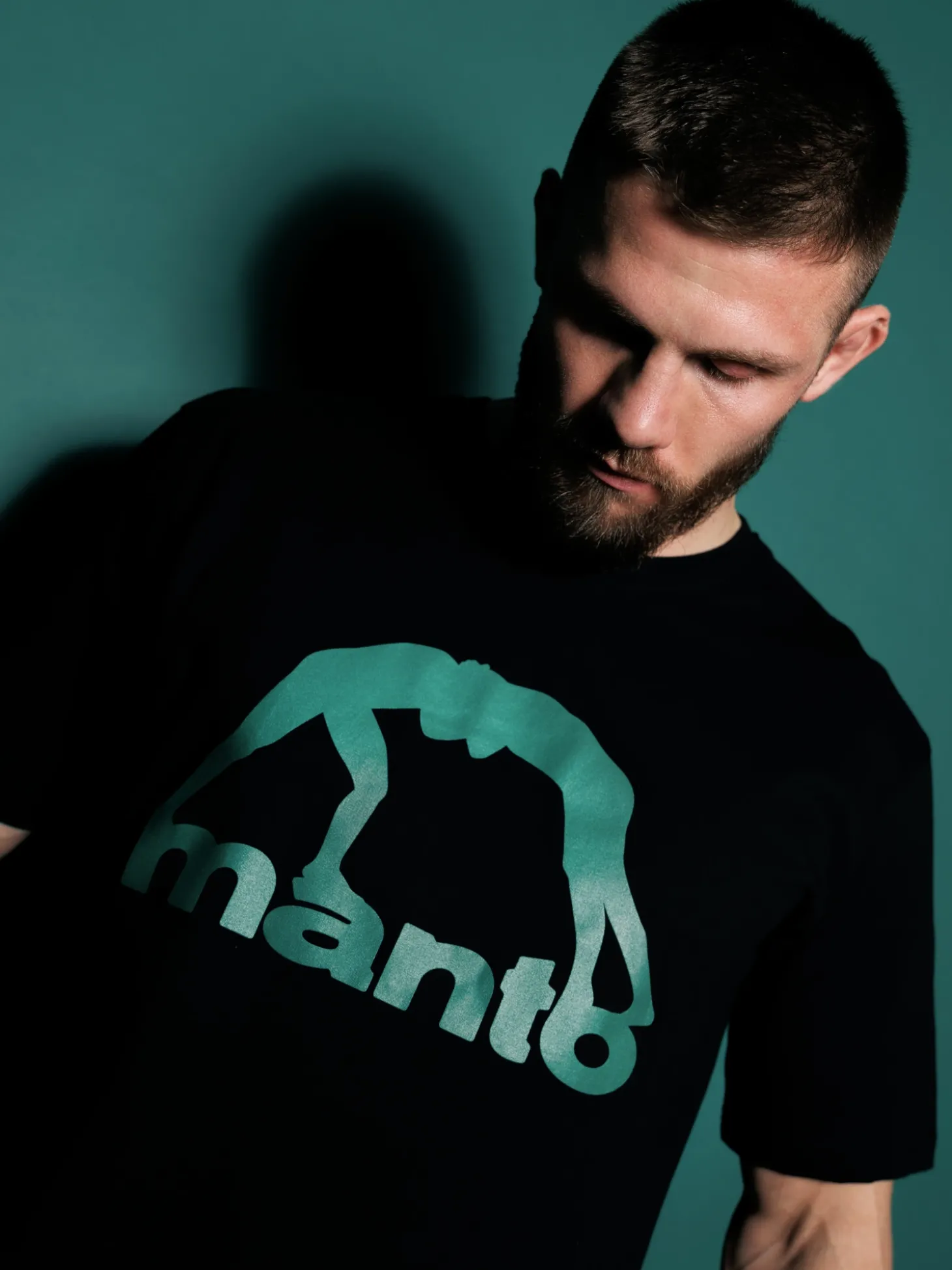 MANTO t-shirt VIBE 25 schwarz-grun