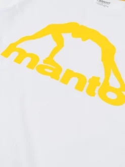 MANTO t-shirt VIBE 25 weiss-gelb