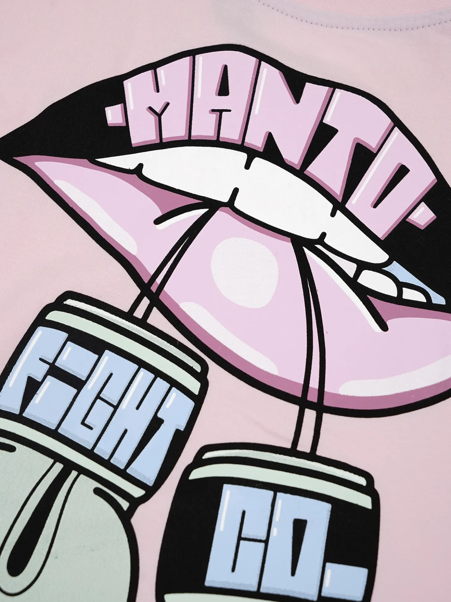 MANTO x KTOF t-shirt GLOVES rosa
