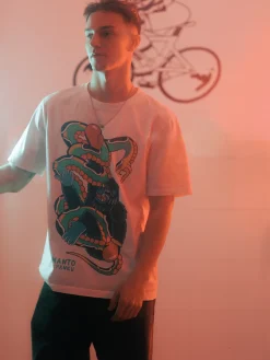 MANTO x Panku t-shirt STRUGGLE weiss